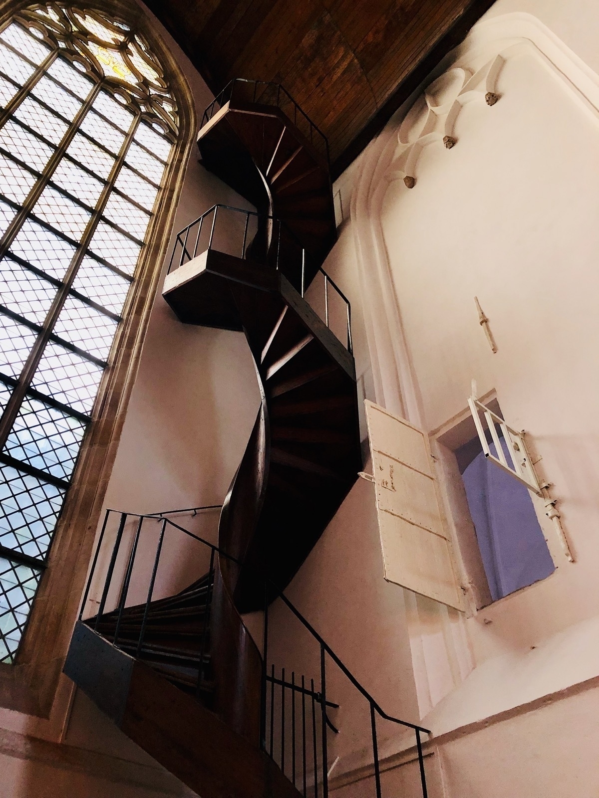 Spiral staircase, Oude Kerk, Amsterdam